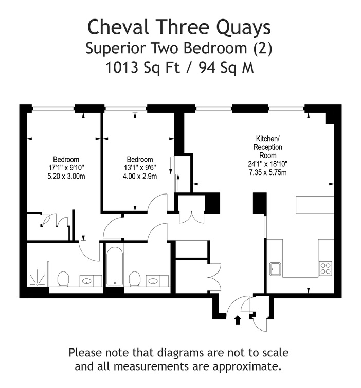 ChevalThreeQuays-Superior Two Bedroom Apartment Urban View-010