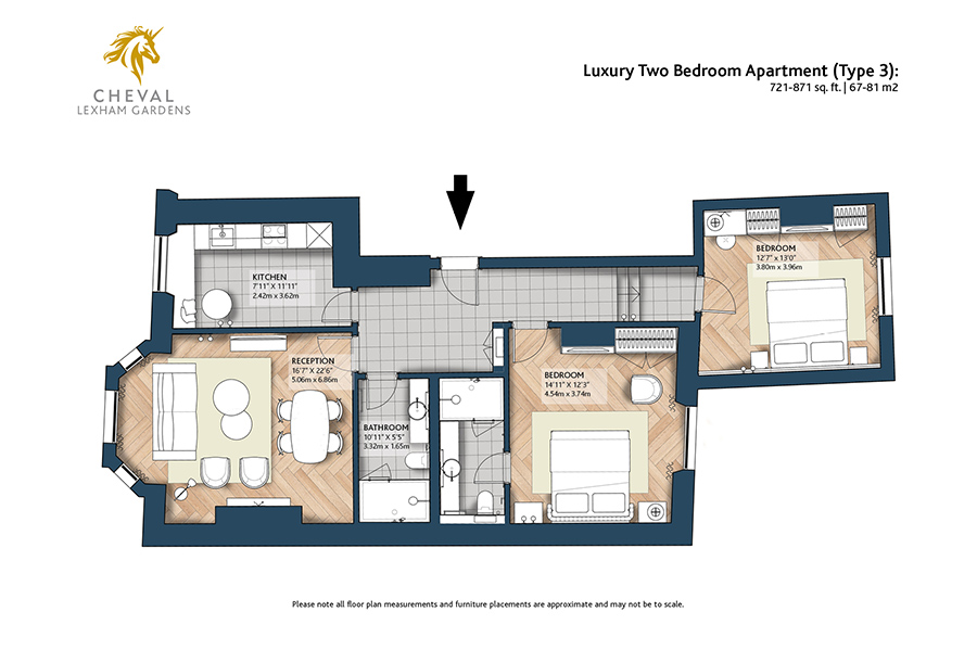 CLG Floorplans Luxury-Two-Bedroom-Apartment Type3