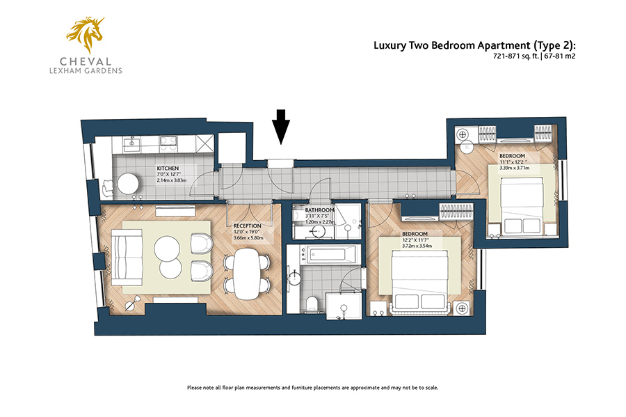 CLG Floorplans Luxury-Two-Bedroom-Apartment Type2