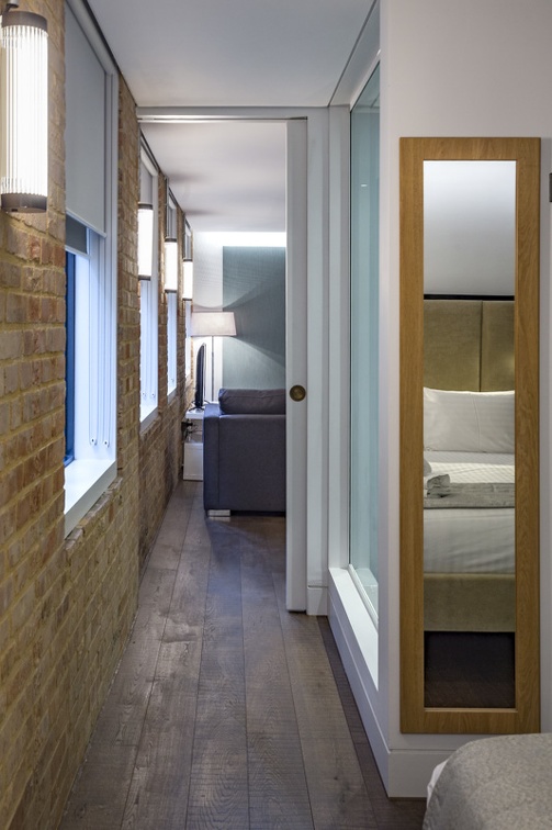 QApts-SohoLofts-1 Bed Standard-Hallway - 1 bedroom