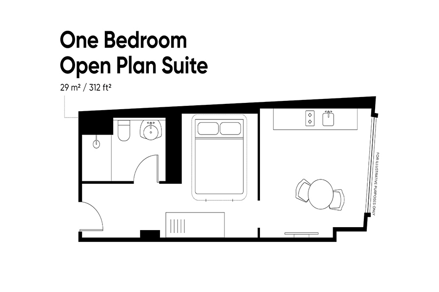 Bermonds Locke One Bedroom Open Plan Suite 