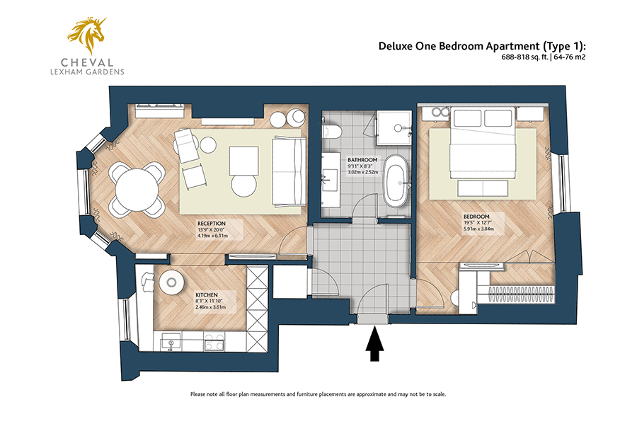 CLG Floorplans Deluxe-One-Bedroom-Apartment Type1