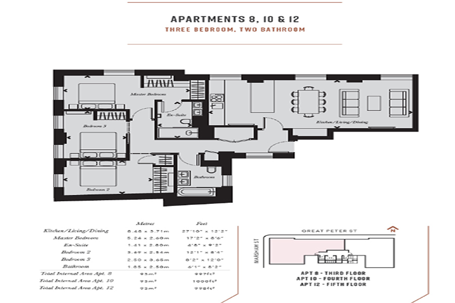 QApts-Three-Bedroom-HH-3-Bed-Floorplan